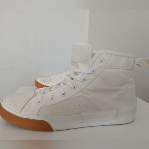 Mossimo (Not From Target) High Top Canvas Sneakers, Cream, Size 10